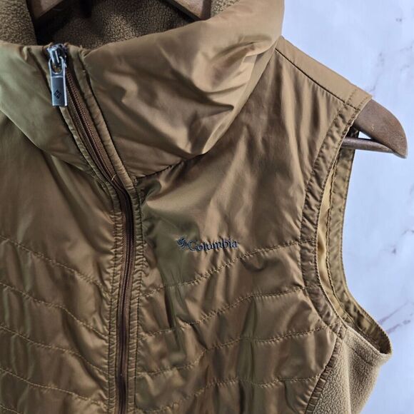 Columbia Vest Womens Medium Brown Mix It Around Quilted Puffer Insulated - Picture 11 of 12